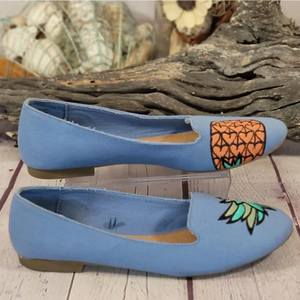 SO® Anchovy Pineapple Ballet Flats